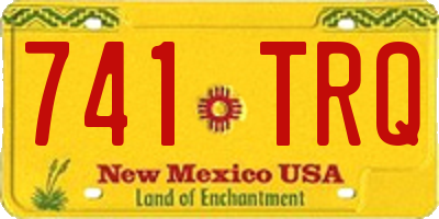 NM license plate 741TRQ