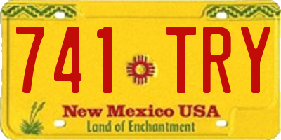 NM license plate 741TRY