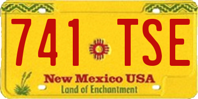 NM license plate 741TSE