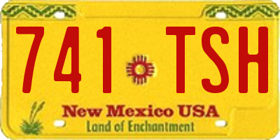 NM license plate 741TSH