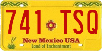 NM license plate 741TSQ