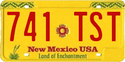 NM license plate 741TST
