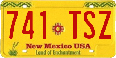 NM license plate 741TSZ