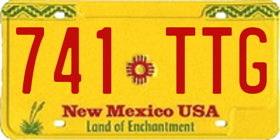 NM license plate 741TTG