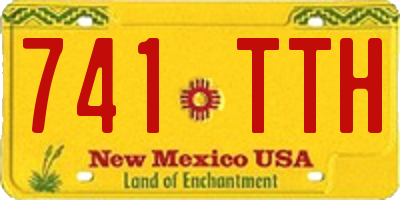 NM license plate 741TTH