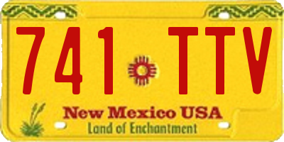 NM license plate 741TTV