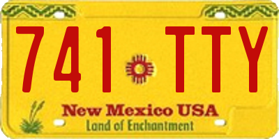 NM license plate 741TTY