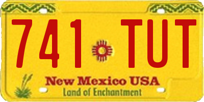 NM license plate 741TUT