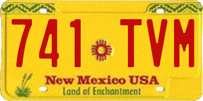 NM license plate 741TVM