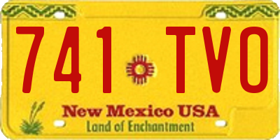 NM license plate 741TVO