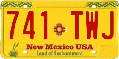 NM license plate 741TWJ