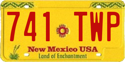 NM license plate 741TWP