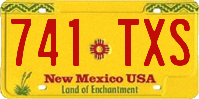 NM license plate 741TXS