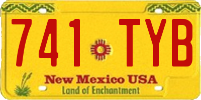 NM license plate 741TYB