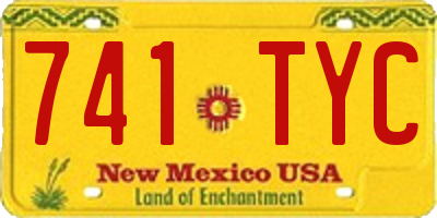 NM license plate 741TYC