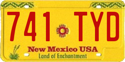 NM license plate 741TYD