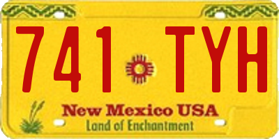 NM license plate 741TYH