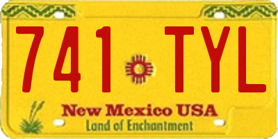 NM license plate 741TYL