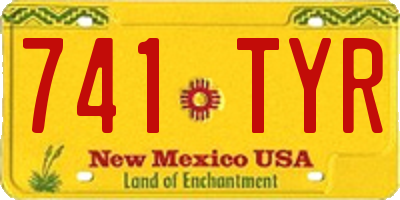 NM license plate 741TYR