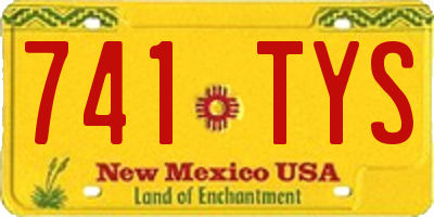 NM license plate 741TYS