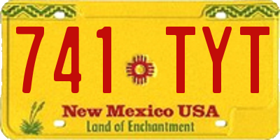 NM license plate 741TYT