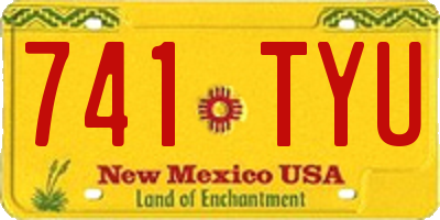 NM license plate 741TYU