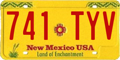 NM license plate 741TYV