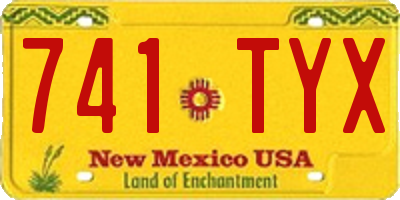 NM license plate 741TYX