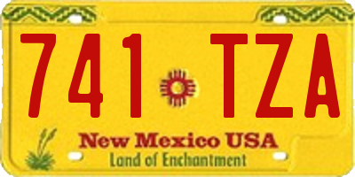 NM license plate 741TZA