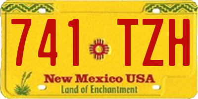 NM license plate 741TZH