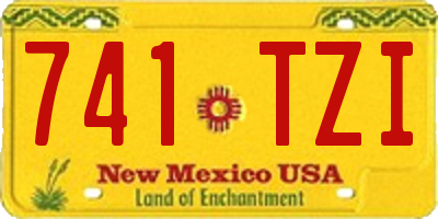 NM license plate 741TZI