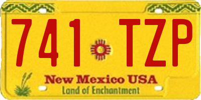 NM license plate 741TZP