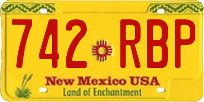 NM license plate 742RBP