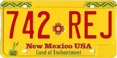 NM license plate 742REJ