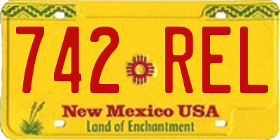 NM license plate 742REL