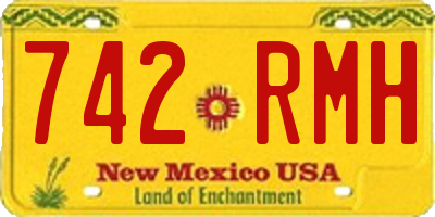 NM license plate 742RMH