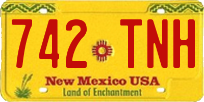 NM license plate 742TNH
