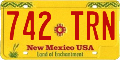 NM license plate 742TRN