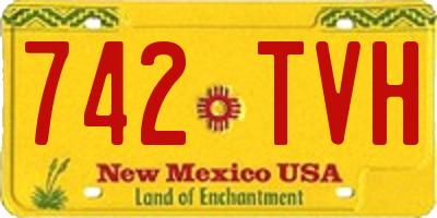NM license plate 742TVH