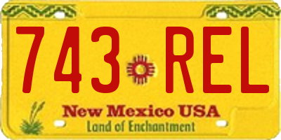 NM license plate 743REL