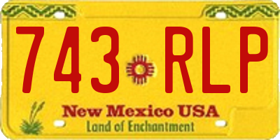 NM license plate 743RLP