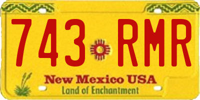 NM license plate 743RMR