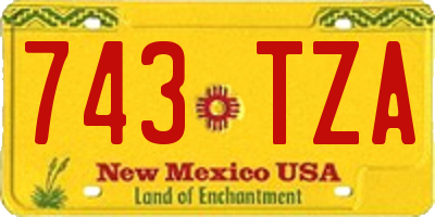 NM license plate 743TZA