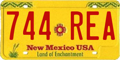 NM license plate 744REA