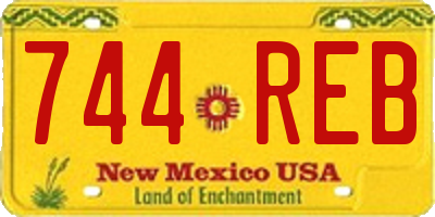 NM license plate 744REB