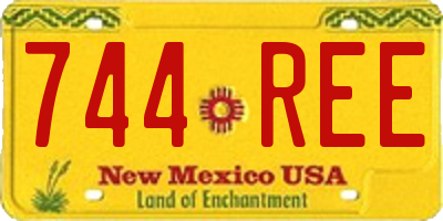 NM license plate 744REE