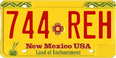 NM license plate 744REH