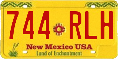 NM license plate 744RLH
