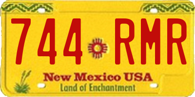 NM license plate 744RMR