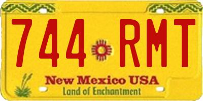 NM license plate 744RMT